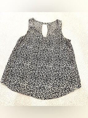 Old Navy Brown and White Leopard Print Sleeveless Cami